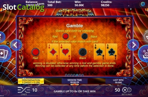Gamble. Vampeon slot