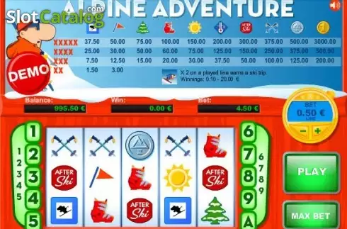 Bildschirm2. Alpine Adventure slot