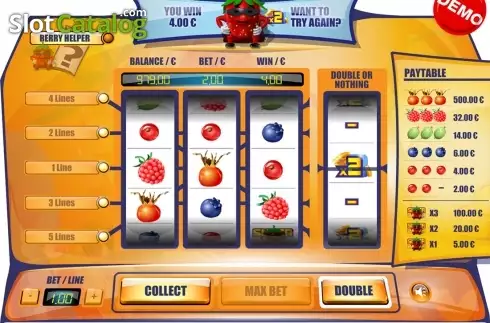Gamble screen. Super Berry slot