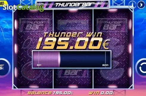 Feature screen. ThunderBAR slot
