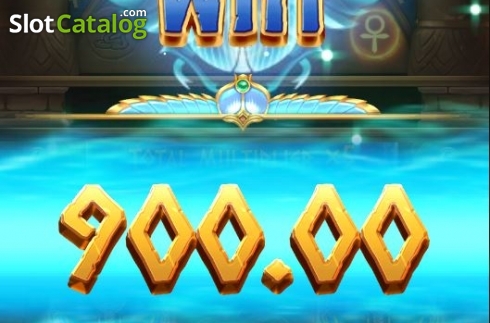 Win Screen. Symbols of Egypt slot