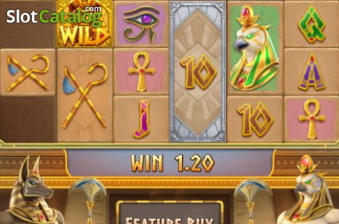 Win Screen. Egypts Book of Mystery slot