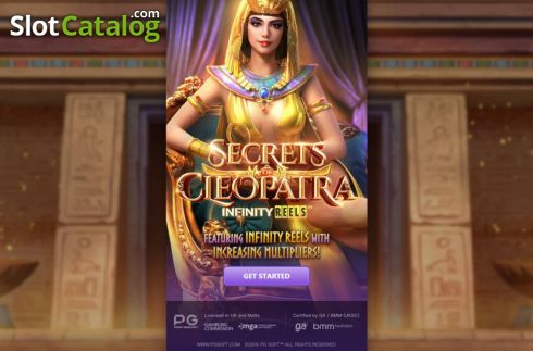 画面2. Secrets of Cleopatra Infinity Reels カジノスロット