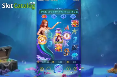 Reels Screen. Mermaid Riches slot