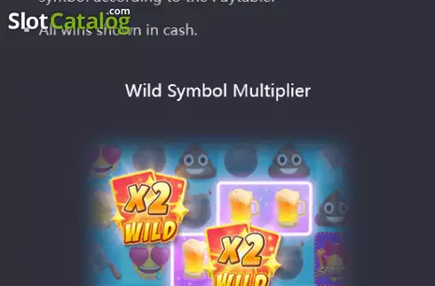 Wild symbol screen. Emoji Riches slot