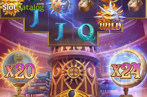 Free Spins Gameplay Screen. Destiny of Sun and Moon slot