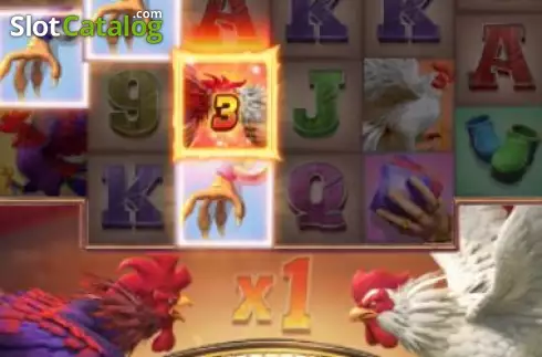 Win Screen 1. Rooster Rumble slot