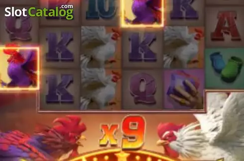 Win Screen 4. Rooster Rumble slot