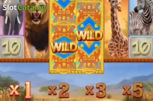 Reel Screen. Safari Wilds slot