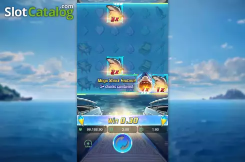 Ekran8. Shark Bounty (PG Soft) yuvası