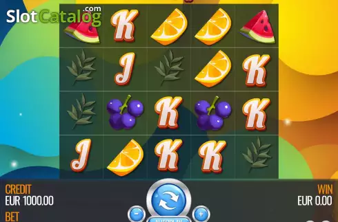 Game screen. Frutta Stuff slot