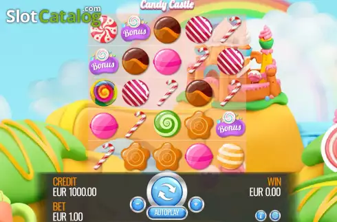 Game screen. Candy Castle slot