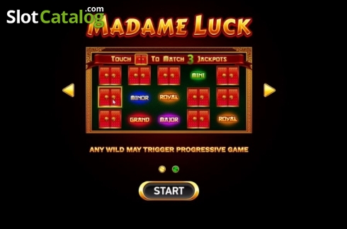 Ekran3. Madame Luck yuvası