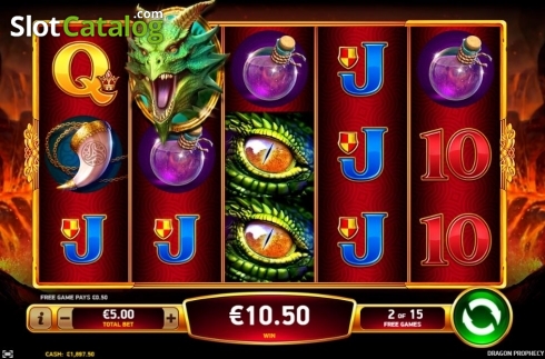 Free Spins Reels. Dragon Prophecy slot