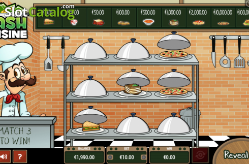 Game Screen 2. Cash Cuisine Scratch slot
