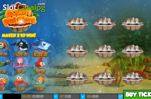 Game Screen 1. Ocean Fortune Scratch slot