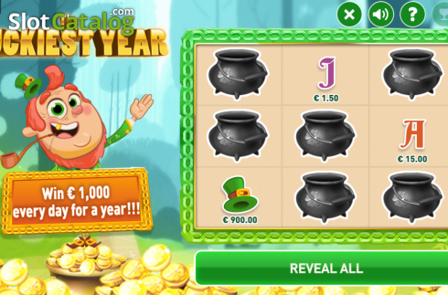 Game Screen 2. The Luckiest Year Scratch slot