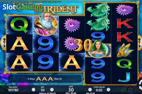 Schermo4. King of the Trident slot