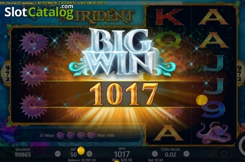 Bildschirm5. King of the Trident slot