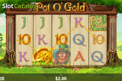 Οθόνη4. Pot O'Gold (Wizard Games) Κουλοχέρης 
