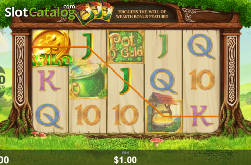 画面6. Pot O'Gold (Wizard Games) カジノスロット