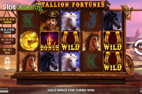 Reel Screen. Stallion Fortunes slot