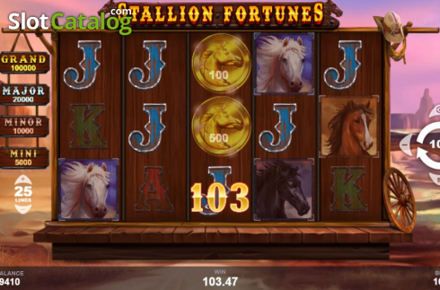 Ekran5. Stallion Fortunes yuvası