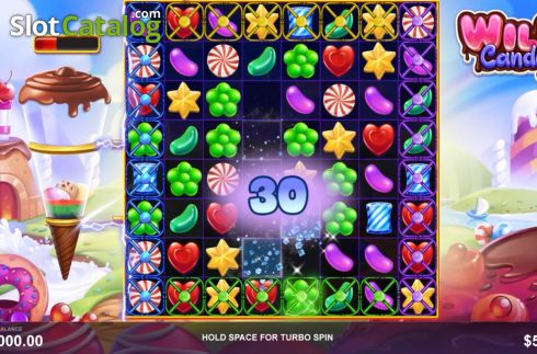 Screenshot4. Wild Candy (Wizard Games) slot