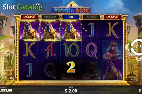 Win Screen 2. Force of the Gods slot