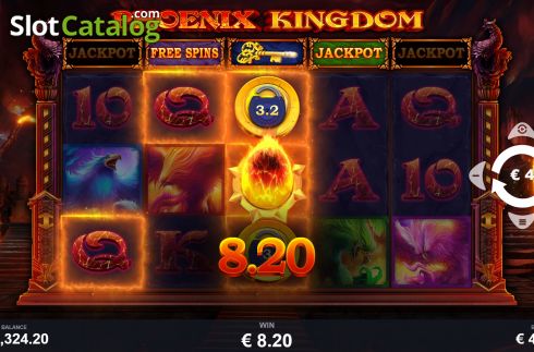 Win Screen. Phoenix Kingdom slot