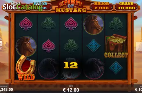 Bildschirm3. Spirit of Mustang slot