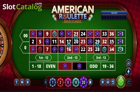 Pantalla3. American Roulette High Stakes (Wizard Games) Tragamonedas 