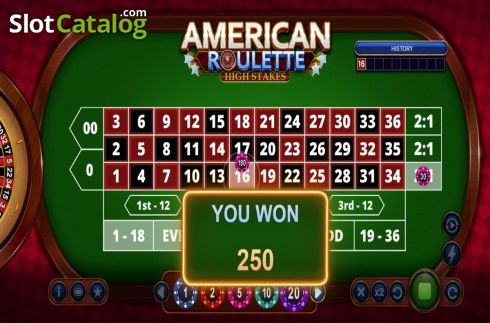 Bildschirm5. American Roulette High Stakes (Wizard Games) slot