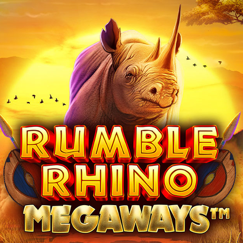 Rumble Rhino Megaways ロゴ