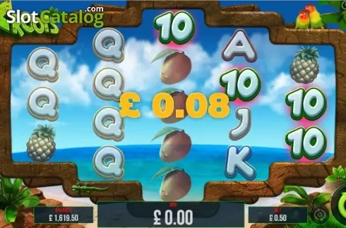 Win Screen. Froots slot