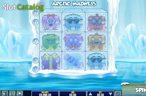 Game Workflow screen. Arctic Madness slot