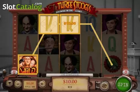 Schermo4. Three Stooges (Pariplay) slot