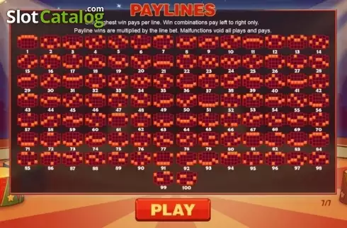 Paytable 7. Jack in the Box (Wizard Games) slot
