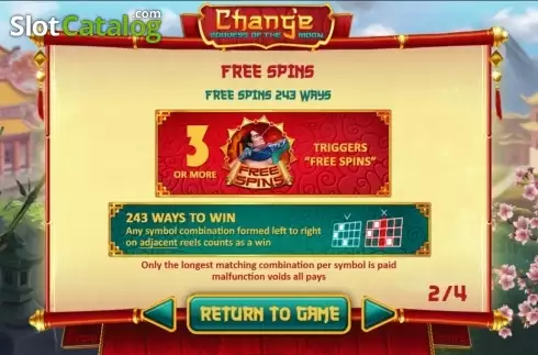 Captura de tela3. Chang'e Goddess Of The Moon (Wizard Games) slot
