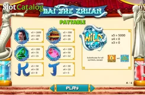 Paytable 1. Bai She Zhuan slot
