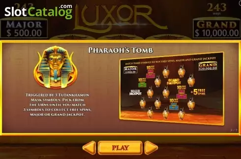Bonus Game. Luxor slot