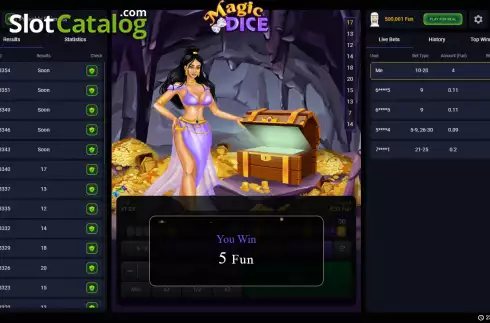 Captura de tela3. Magic Dice (Pascal Gaming) slot