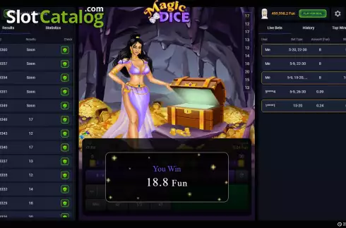 Win screen 2. Magic Dice (Pascal Gaming) slot
