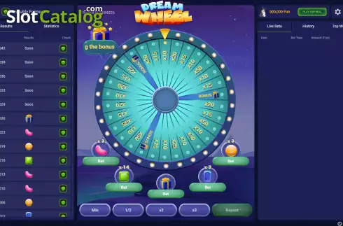 Skärmdump3. Dream Wheel (Pascal Gaming) slot