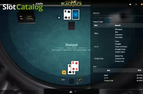 Skärmdump6. Non-Stop Blackjack slot
