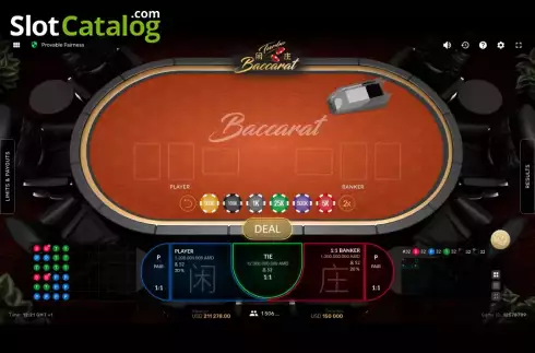 Game screen 2. Turbo Baccarat slot