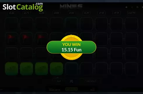 Win screen 2. Mines (Pascal Gaming) slot