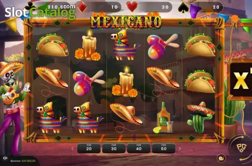 Bildschirm2. Mexicano slot