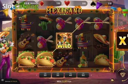 Win screen 2. Mexicano slot