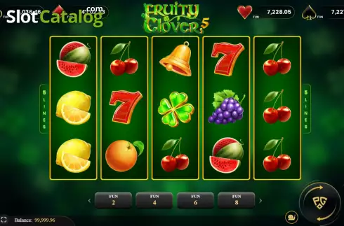 Game screen. Fruity Clover 5 slot